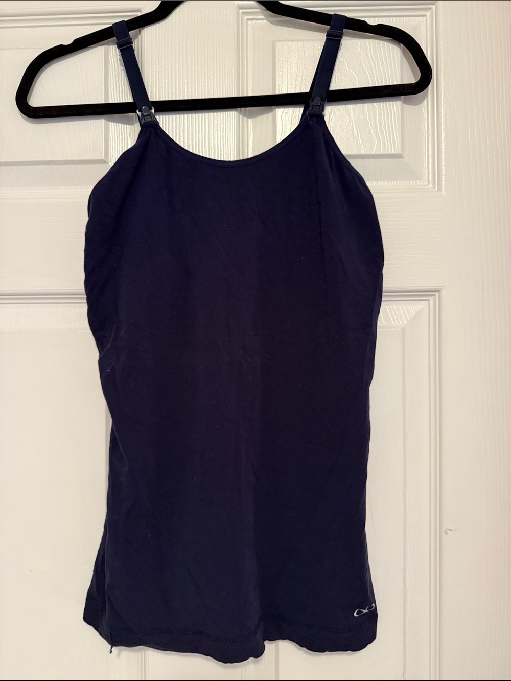 Women’s Navy Maternity and Nursing Adjustable-Strap Tank Top
